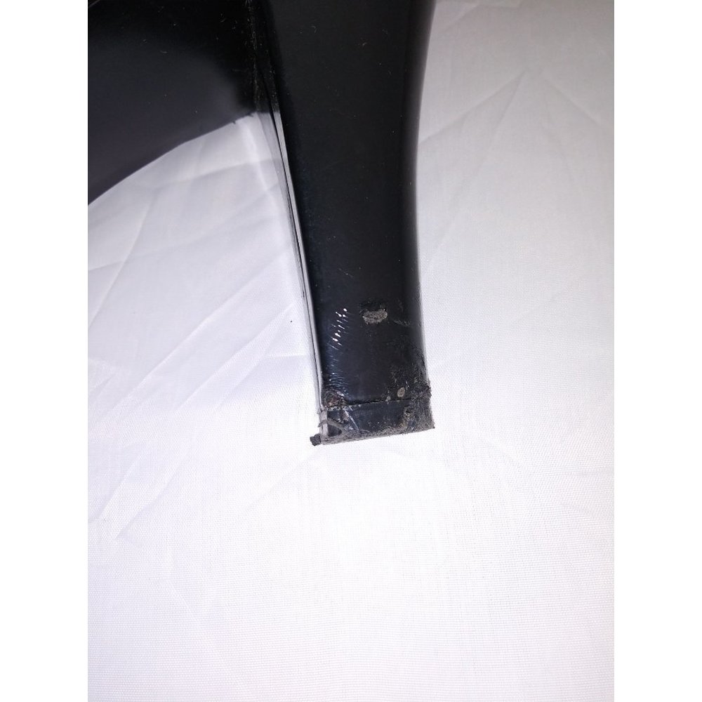 Merona Marylynn Black Suede Pumps Heels Strap Size 8 - Picture 6 of 7